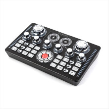 Udio Mixer USB Externe Soundkarte für Headset Live-Übertragung für Mobiltelefon Computer 48V Audio