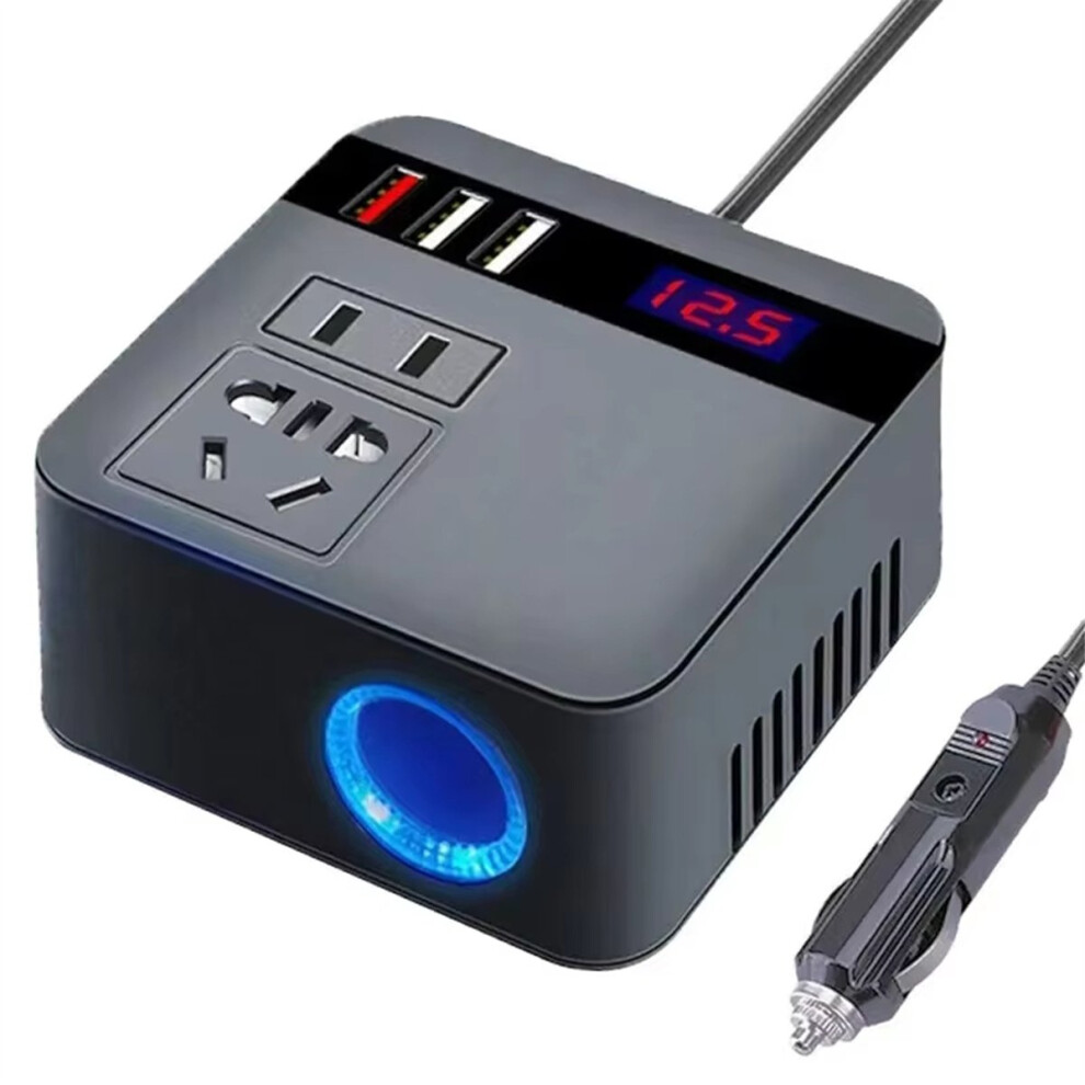 Car Inverter Dc12v/24V To Dc110v/220V 120W- Led Display Sockets Power Adapters Automobiles Inverters 4852902518741