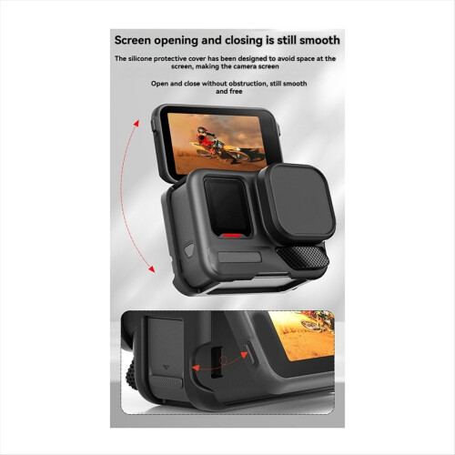 Silicone Protective Case for - Full Cover Sleeve with Lens Cap, Camera Shell Enhanced Protection 2