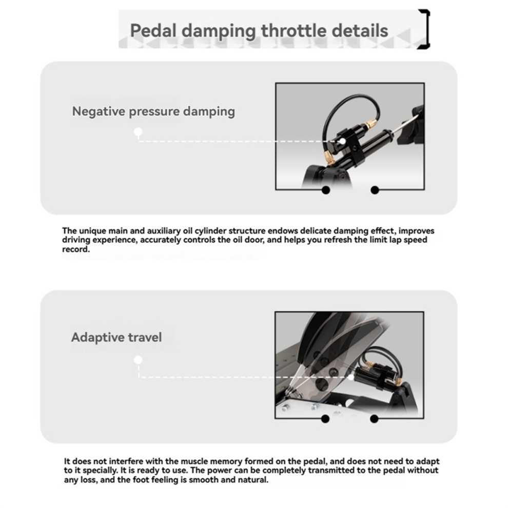 Simulated Racing Modification Pedal Brake Throttle Damping Gaming Hydraulic Mod Kit For Fanatec 4852299526299