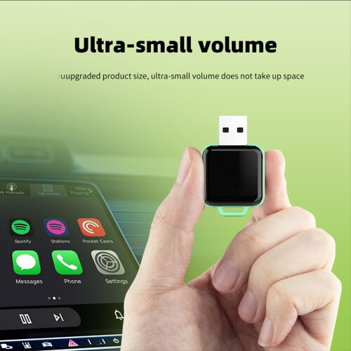 2in1 Wireless CarPlay Android Auto Adapter Smart Mini AI Box Plug and Play WiFi Fast Connect Universal 2