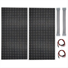2Pcs P10 Full Color Outdoor LED Module HUB75 SMD3535 32x16 Pixels Display Panel 320x160mm 1/4S Driver