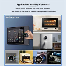 Smart Home ESP32 S3 Entwicklungsboard mit WLAN, Bluetooth 2,1 Zoll (2,3 cm) rundem IPS-LCD-TFT-Display mit Druckknopf, Schwarz