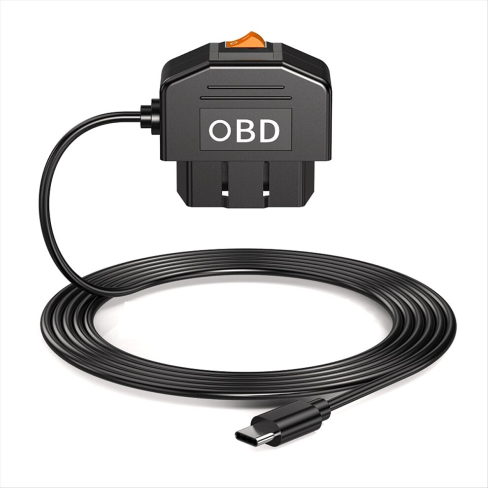 Dash Cam Hardwire Kit Usb C With Obd Power Cable, Low Voltage Protection, 24H Parking Surveillance 4852299515934