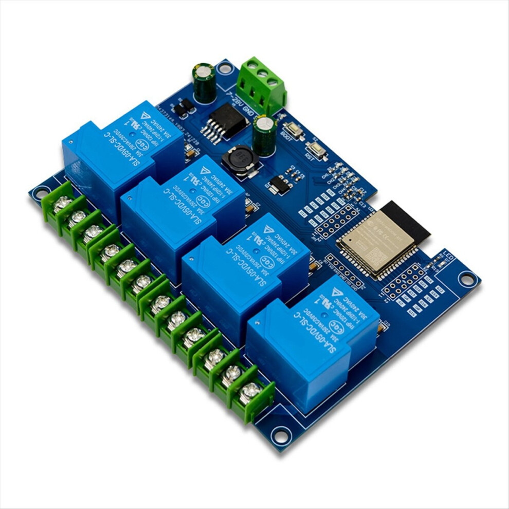 4 Channel Relay Module 30A Dc7-28/5V Wifi Bluetooth Esp32-Wroom Development Board 4852299538162
