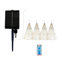 5x96 LEDS Hanging Solar Firework Light 8 Modes Remote Control Lamp Christmas Decor Fairy Lights Garden