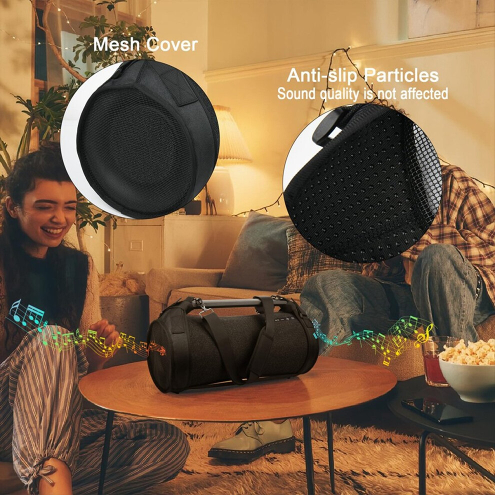 Travel Carrying Strap Case For Srs-Xg500 Wireless Portable Two Sides Mesh Covers With Shoulder 4852902519359