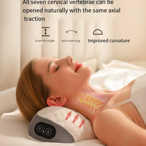 Soft Soulder Neck Vibration Massage Pillow Multi-Purpose Adjustables Smart Temperature Control Waist Massager 2