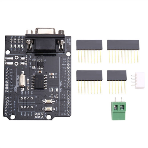 MCP2515 CAN Bus Shield Board Module SUB-D Connector Standard UART IIC SPI LED Indicator Controller 4.8-5.2V