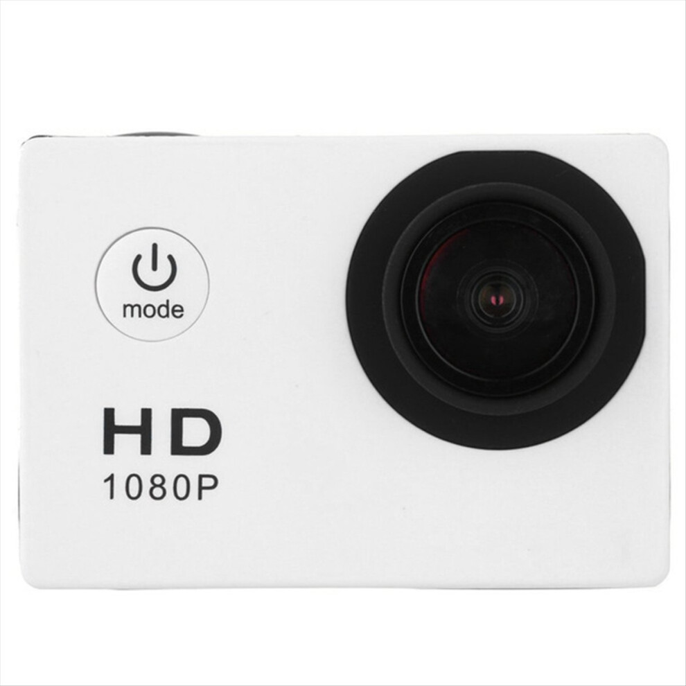 1080P Hd Action Camera Lcd Screen Waterproof 30M Sports Cam For Bicycle, Motorcycle, Skiing, Diving White 4852299538667