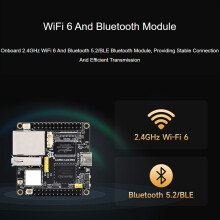 Ultra W RK3506B Linux-Entwicklungsboard mit 8 GB EMMC-Speicher, integriertem 2,4-GHz-WiFi 6, Bluetooth 5.2, BLE und PoE-Anschluss