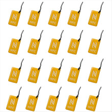20Pcs NFC Tags Lable Ntag213 13.56mhz Smart Card for All Enabled Phone Business 42x26mm Yellow