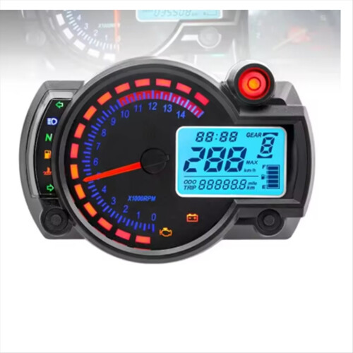 Otorcycle Modification Accessories Motorcycle Universal Instrument Waterproof LCD Digital Odometer Speedometer 1SET 2