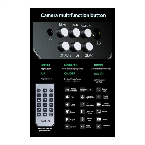 MOS -Compatible Digital Stereo Microscope Camera for PCB Soldering 4K Image Sensor Industrial Video 51MP 2