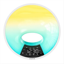 Intelligent Wake Up Light Alarm Clock with Soothing White Noise APP/Voice Control Sleep Aid Bluetooth Speaker EU Plug