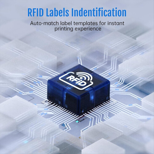 T20 Label Maker Machine with Labels RFID Auto Identification Bluetooth Portable Printer for Office, Small Business 2