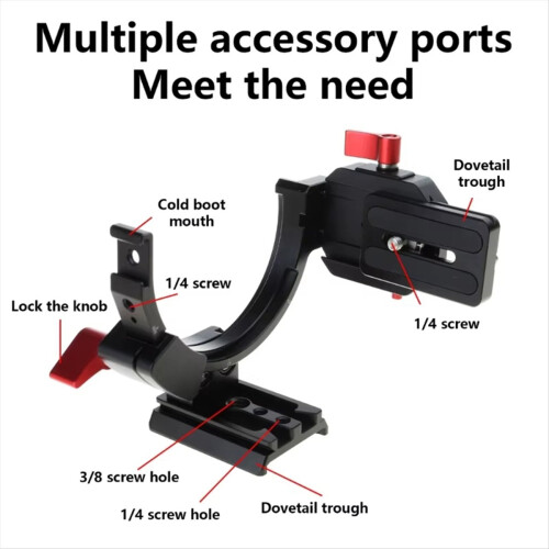 New Rotatable Collar Mount Plate Half Rings Structure Angle Horizontal Vertical Bracket for , 1