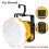24W 2400LM LED Work Light Portable with Hook for 18V Batteries 6