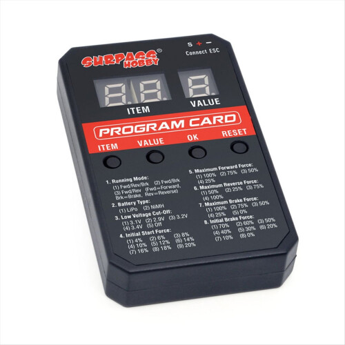 V2 LED Program Card RC Car for 50A/60A/ 80A/90A/110A/130A/160A Brushless ESC Electronic Speed Controller 2