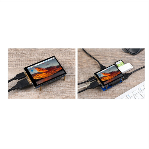 CM4 Expansion Board 2.8inch Touch Screen Display HAT USB HUB Kit for RPI Compute Module 4 Lite EMMC 2