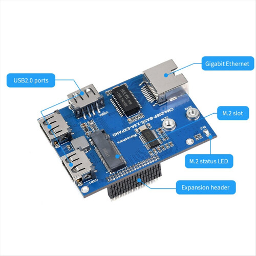 CM4 Expansion Board 2.8inch Touch Screen Display HAT USB HUB Kit for RPI Compute Module 4 Lite EMMC 1