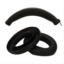Ohrpolster + Kopfbügel-Set für Q20I Kopfhörer-Headset, Silikon-Schutzhülle, Ohrmuschel-Kopfbügel-Reparaturteile A
