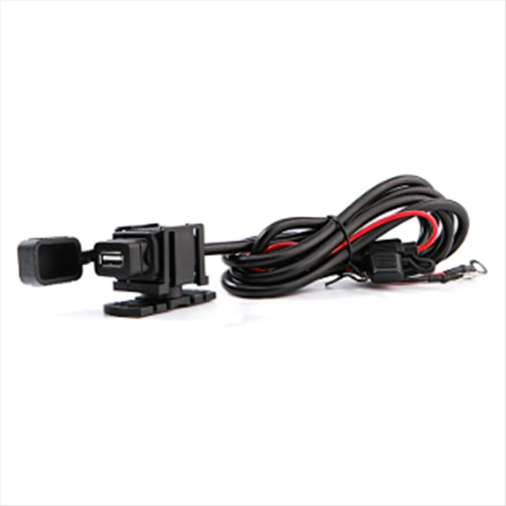 Usb Charger Adapter With Inline Fuse Waterproof Motorcycle Socket 5V 2.1A Power Outlet 1.83M Cable 4852902548458