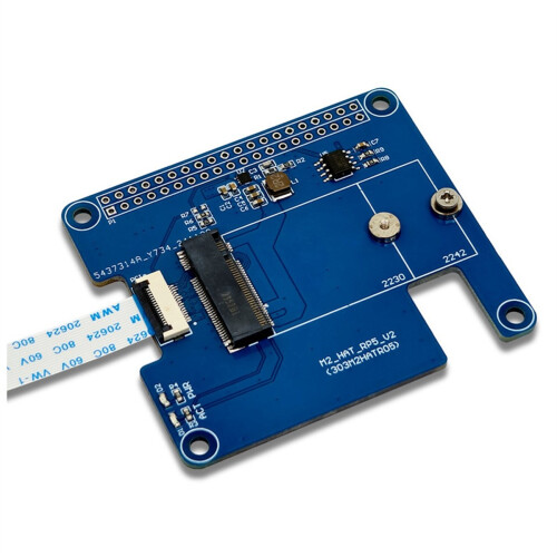 For 5 M.2 HAT+ Expansion Board AI Kit Support Hailo8L Module NVMe Solid State 1
