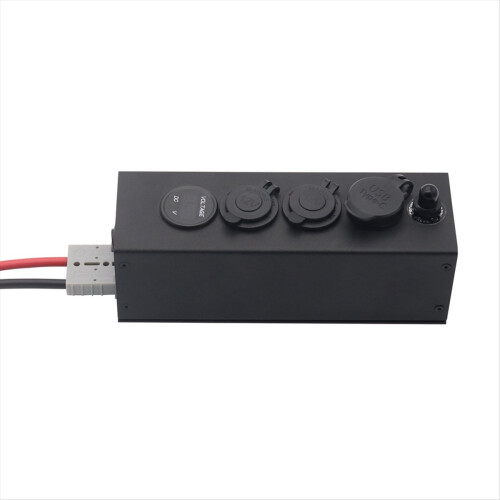 12/24V Distribution Panel Multi-Function Box Lighter Usb for Socket Power Switch 8AWG 30cm 2