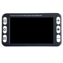 Tragbares Vergrößerungsgerät mit 5-Zoll-LCD-Display, elektronische Lesehilfe für Sehbehinderte, digitaler EU-Stecker