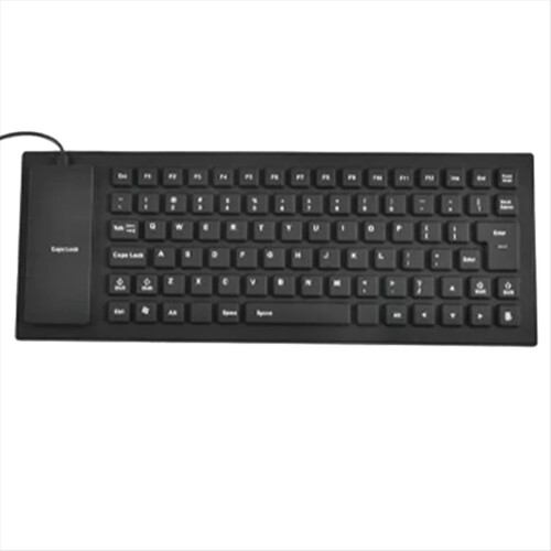 Silicone Mute Soft Keyboard 85-Key Computer USB Wired Portable Laptop Pc Folding Waterproof 2
