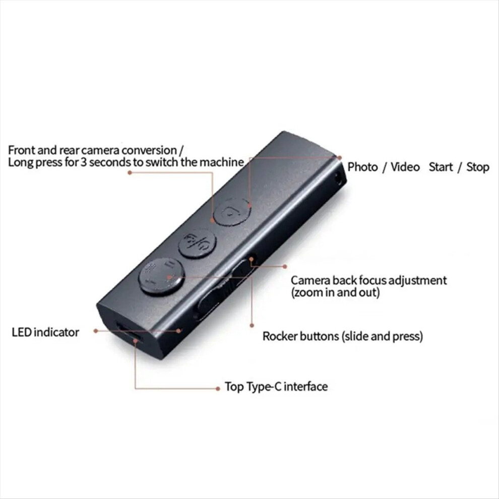 New Phone Selfie Clicker 10 Meter Control Mini Remote Scrolling Mobile Accessory For Music Video 4852902576970