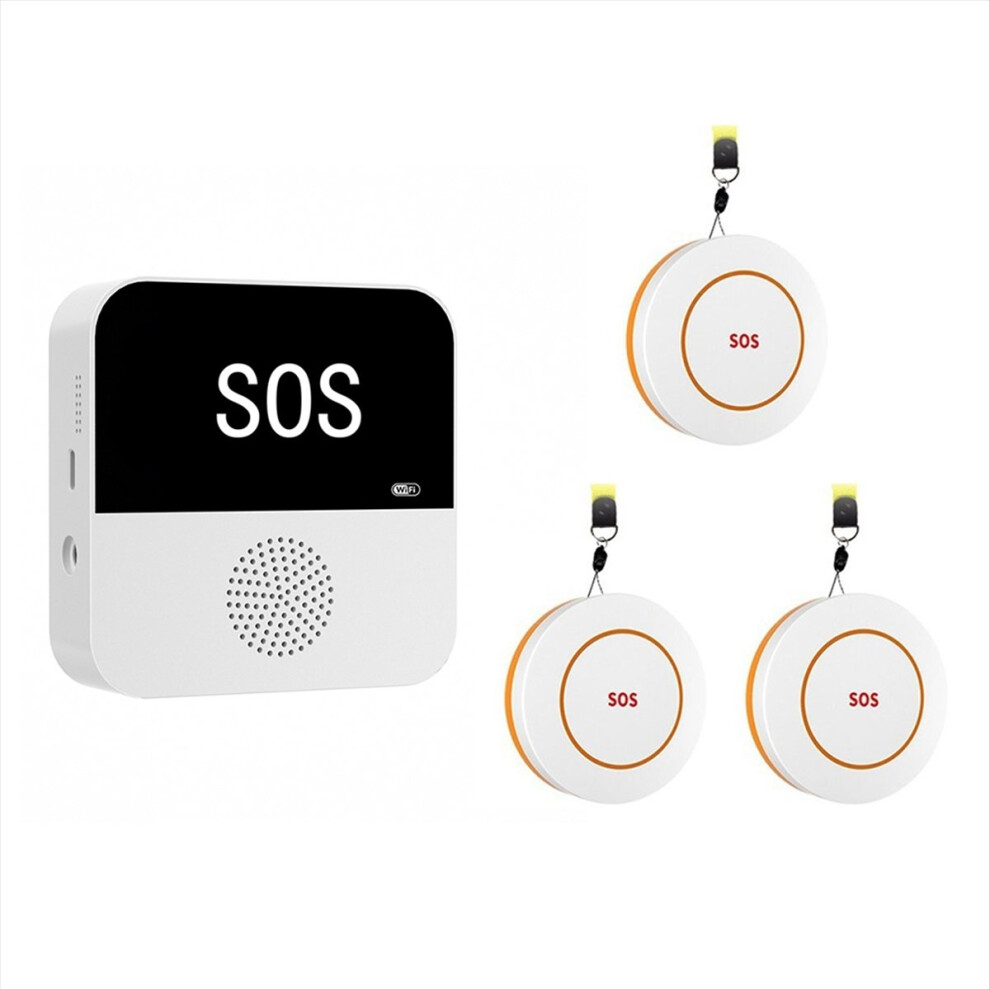 Exogio Tuya Smart Wifi Sos+3Call Button For Elderly Emergency Medicals Alert System With Caregiver Pager Seniors Patients