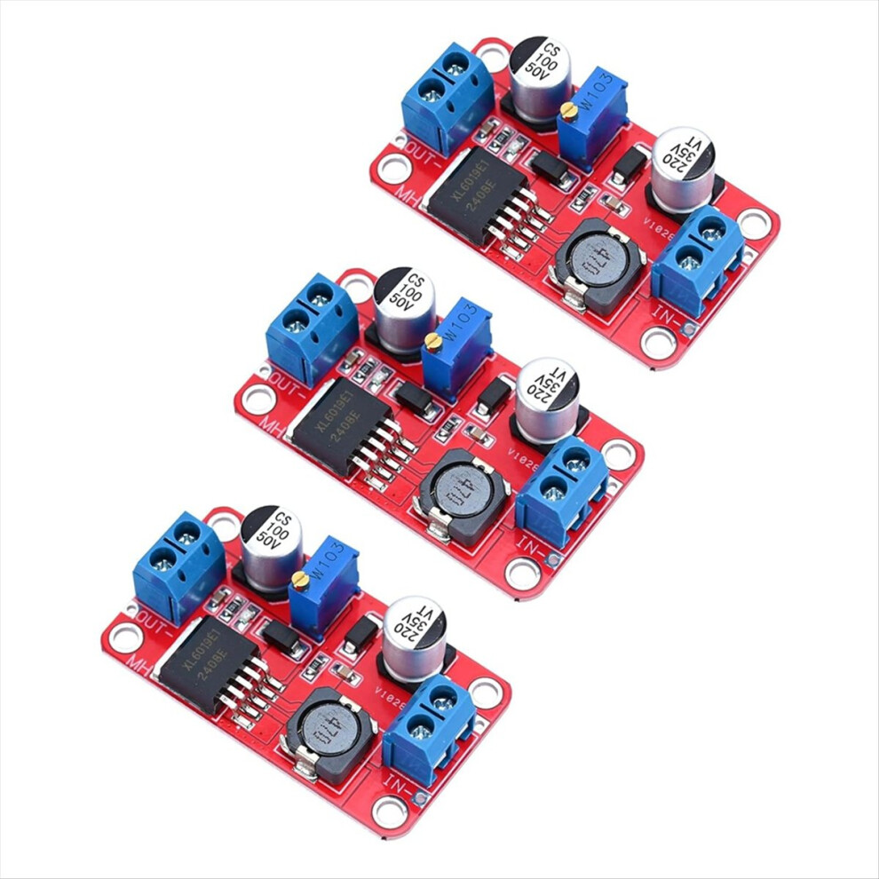 3-Pack Xl6019 Dc-Dc Adjustable Boost Power Module 5A High Current Dc To 5V 6V 12V 24V 3-35V 5-40V 4852902558952