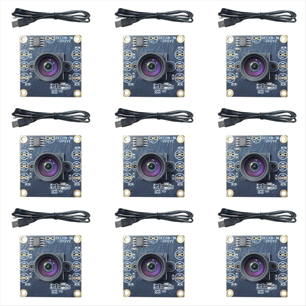 9Pcs 100 Degree Camera Module 1Mp Ov9732 1280X720 Usb Free Driver Manual Focus With 0.6 Meter Cable For Winxp/7/8/10 4852902554008