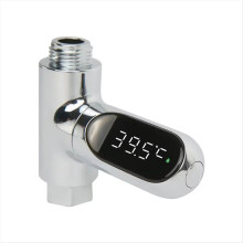LED-Display-Wasserthermometer für die Dusche, Durchflussmesser mit automatischer Temperaturanzeige