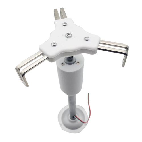 Vertical Three-Blade Wind Generator Model Three-Phase Permanent Magnet Brushless Low-Speed Windmill Tools DIY 1