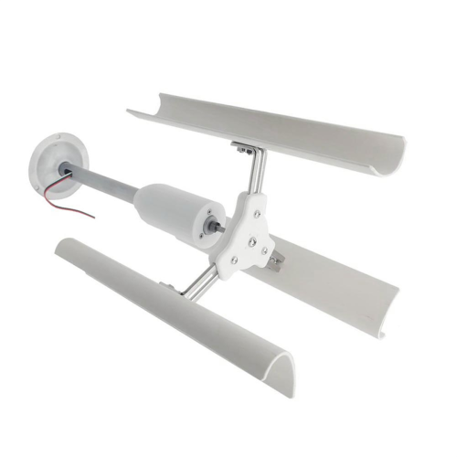 Vertical Three-Blade Wind Generator Model Three-Phase Permanent Magnet Brushless Low-Speed Windmill Tools DIY 2