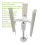 Vertical Three-Blade Wind Generator Model Three-Phase Permanent Magnet Brushless Low-Speed Windmill Tools DIY 6