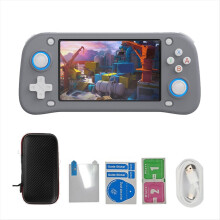 XF43 Retro-Handheld-Spielkonsole mit 4,3-Zoll-IPS-Bildschirm, Open-Source-Linux-Player, RK3128-Chip, Pocket Video, Grau