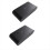 2pcs 433MHz Wireless Vibration Glass Break Detector, Adjustable Sensitivity, Compatible with Alarm Systems Black 1