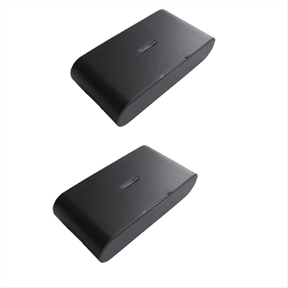 Exogio 2Pcs 433Mhz Wireless Vibration Glass Break Detector, Adjustable Sensitivity, Compatible With Alarm Systems Black
