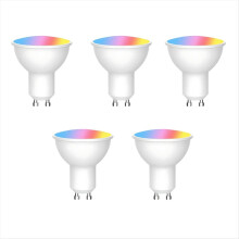 5PCS Tuya WiFi GU10 Smart LED Light Bulb Dimmable 6W 220V Life App Control Spotlight Works with