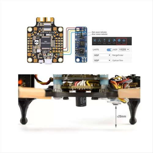 OPTICAL FLOW & LIDAR SENSOR 3901-L0X INAV Flow Sensor Module for RC FPV Racing Freestyle F4 F7 Flight Controller Drone 1