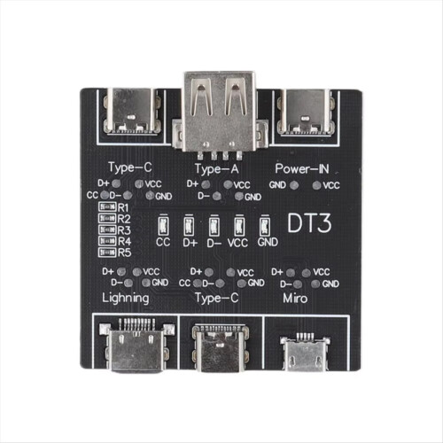 2PCS DT3 Data Cable Test PCB Board Type-C USB C Micro-USB Tester Date on-Off Detection 2
