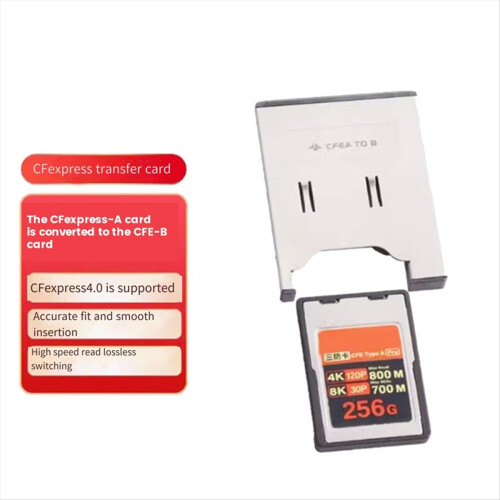 CFexpress Type A Memory Card to CFe B Holder Adapter XQD NVMe Converter CFexA 2