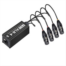 4-Kanal-XLR-Audio- und Netzwerkkabel-Extender, DMX512-Signal-Extender für Bühnen-, Ton- und Lichttechnik im Studio C