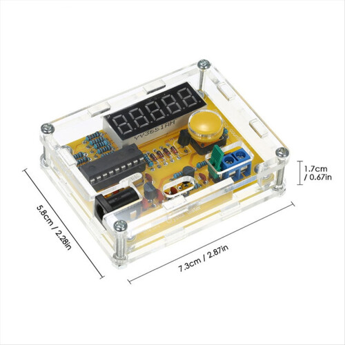 5 Digits Display Digital Frequency Counter Module 1Hz-50MHz Crystal Oscillator Tester with Shell Case 2