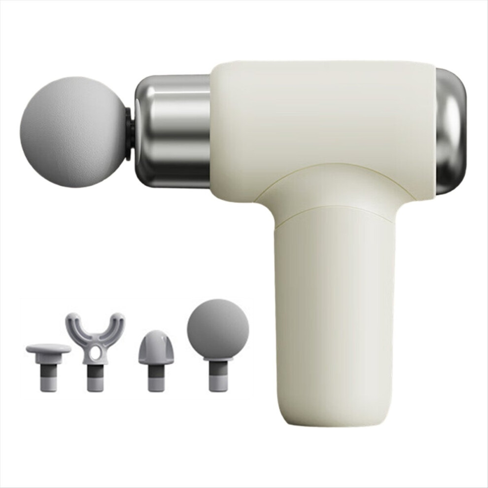 Photos - Massager Mini Fascia with Multiple Massage Heads Large Battery Capacity and Fast Charging Suitable for Travel Sports White