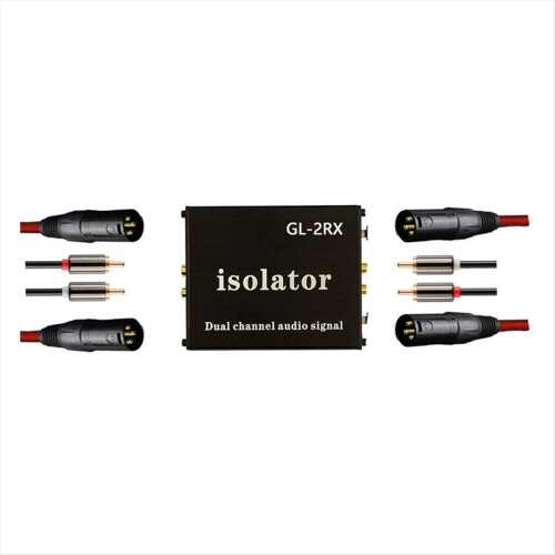 -2RX Audio Isolator Signal Filter Processor Current Sound Elimination Noise Reduction Lotus Interface XLR 1